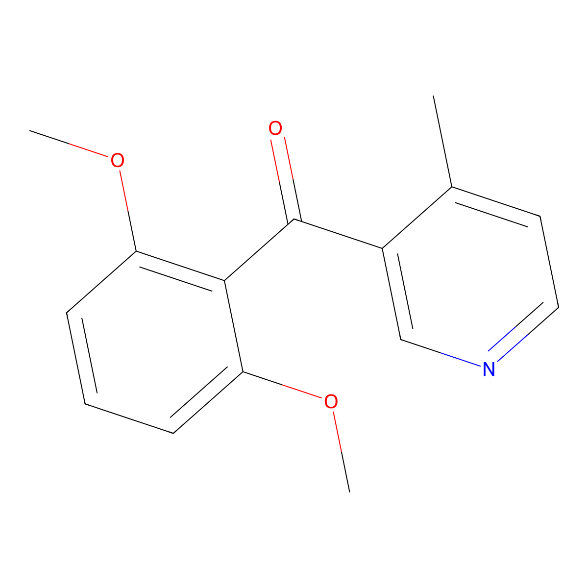 3-(2,6-Dimethoxybenzoyl)-4-methylpyridine molecular structure, CAS 1187164-29-9