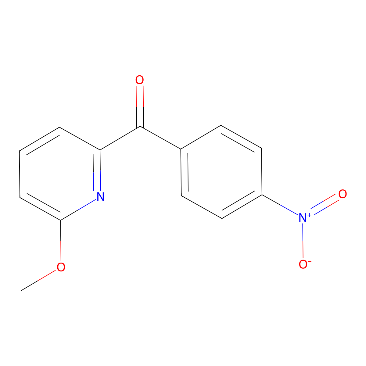 6-Methoxy-2-(4-nitrobenzoyl)pyridine molecular structure, CAS 1187164-31-3