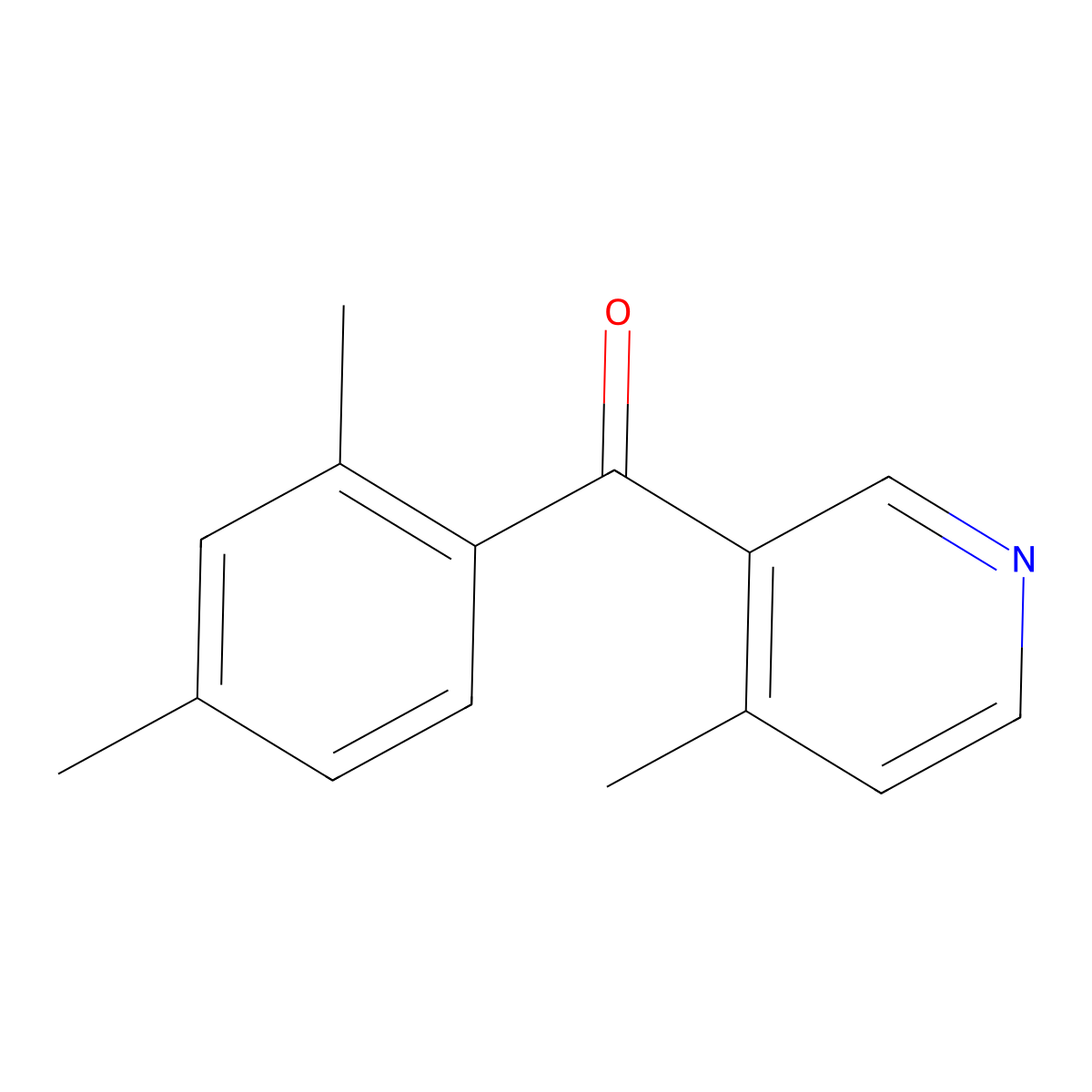3-(2,4-Dimethylbenzoyl)-4-methylpyridine molecular structure, CAS 1187164-34-6