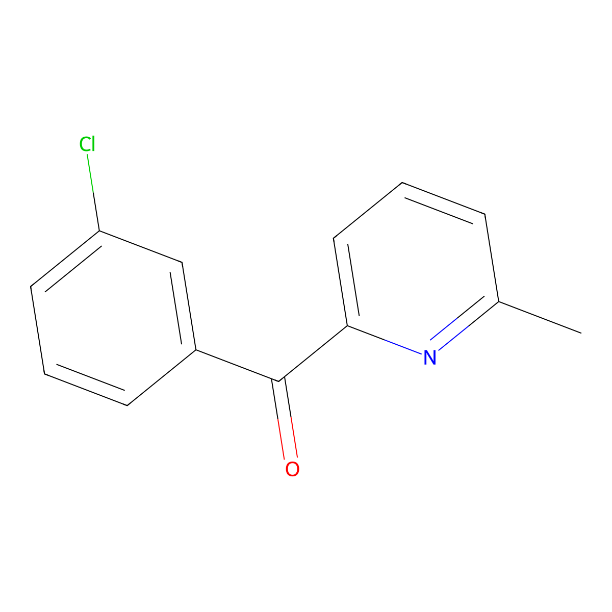 2-(3-Chlorobenzoyl)-6-methylpyridine molecular structure, CAS 1187164-36-8