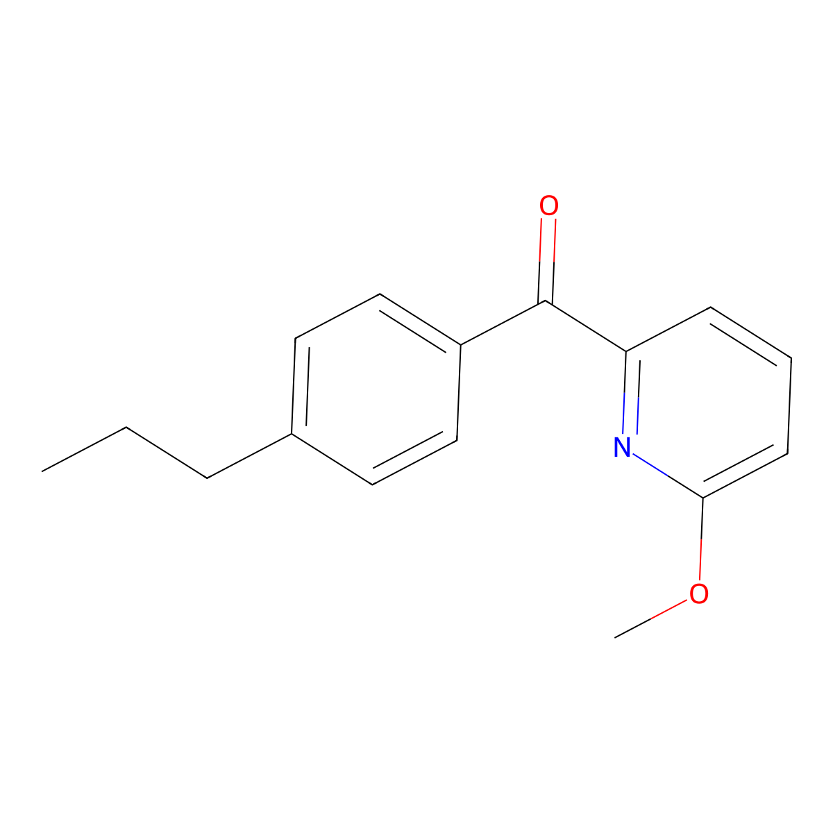 6-Methoxy-2-(4-propylbenzoyl)pyridine molecular structure, CAS 1187164-37-9