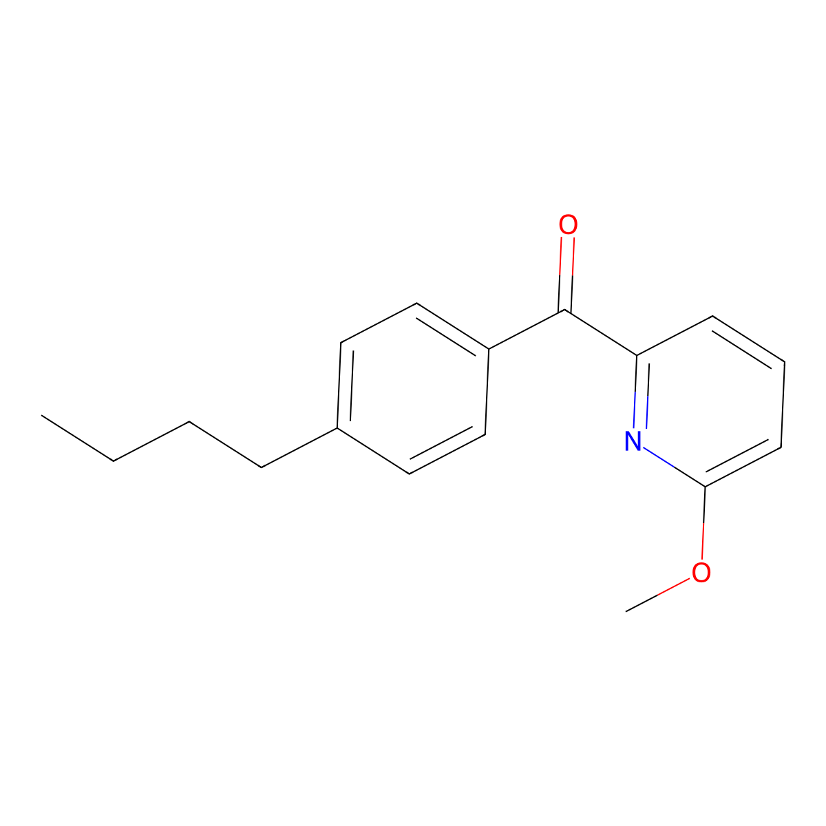 2-(4-Butylbenzoyl)-6-methoxypyridine molecular structure, CAS 1187164-42-6