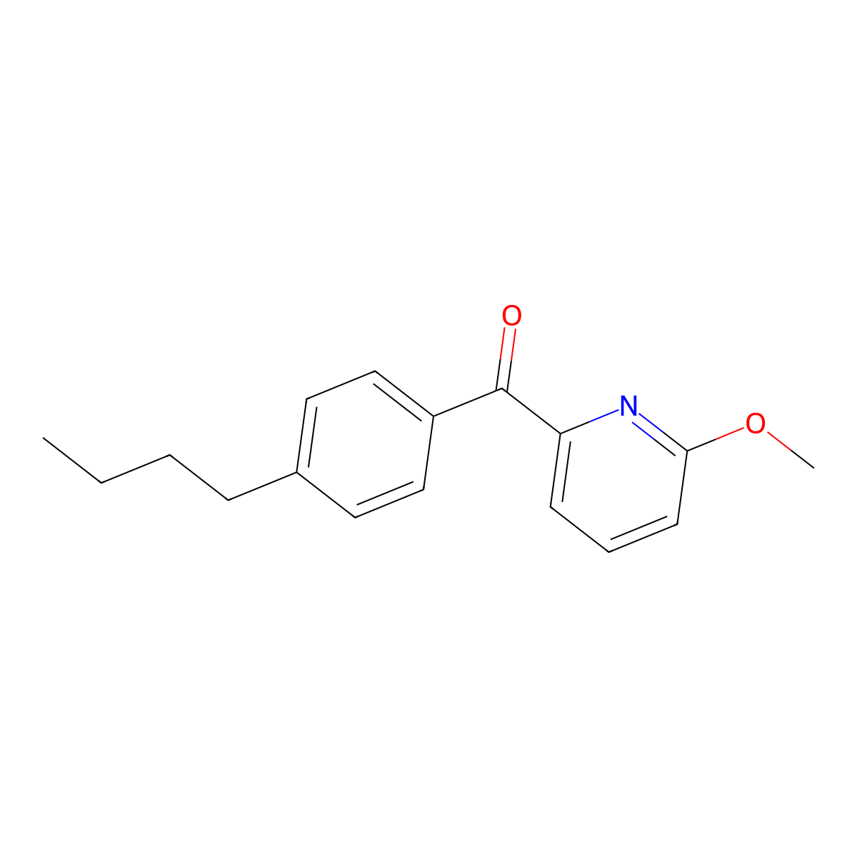 2-(4-Butylbenzoyl)-6-methoxypyridine molecular structure, CAS 1187164-42-6