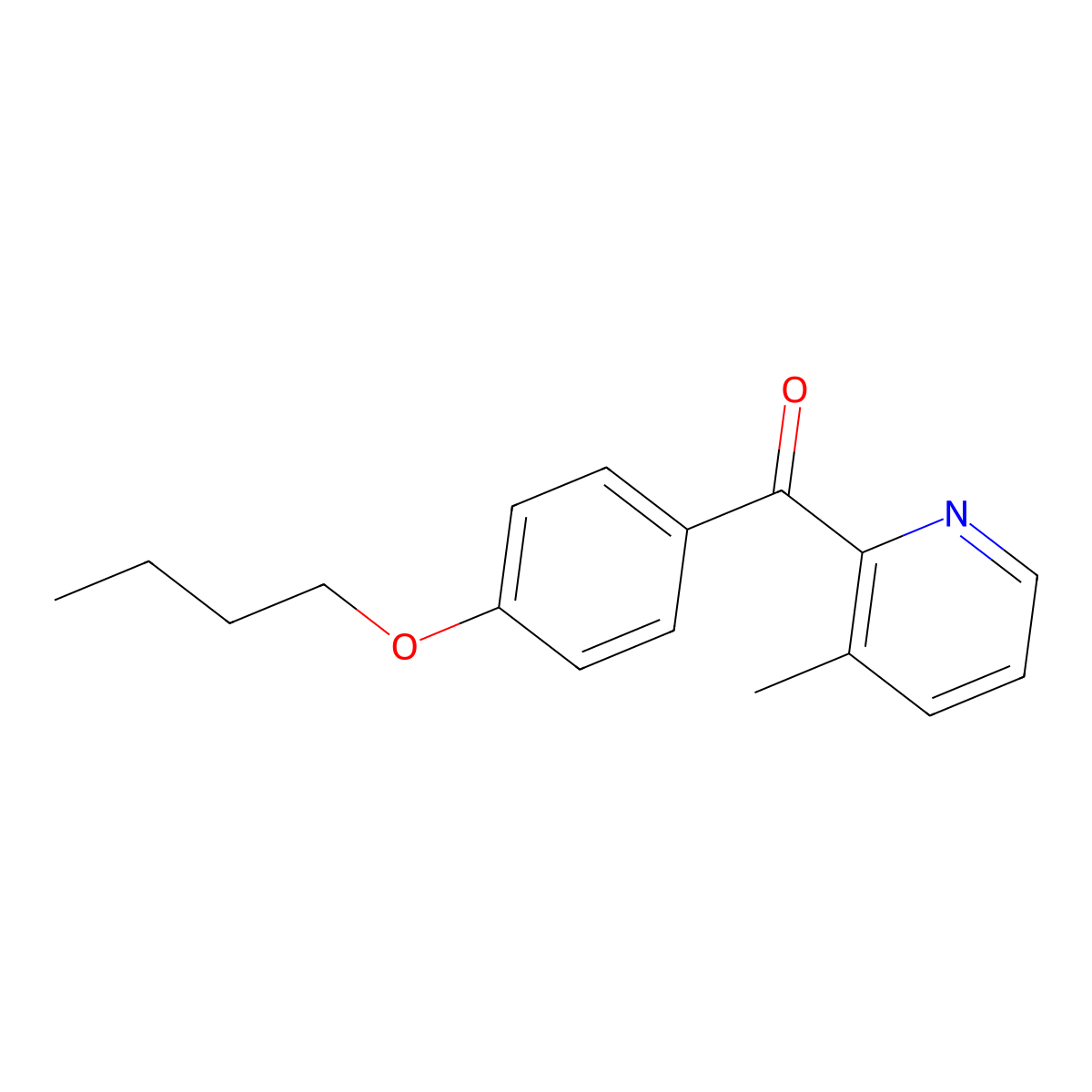 2-(4-Butoxybenzoyl)-3-methylpyridine molecular structure, CAS 1187164-44-8