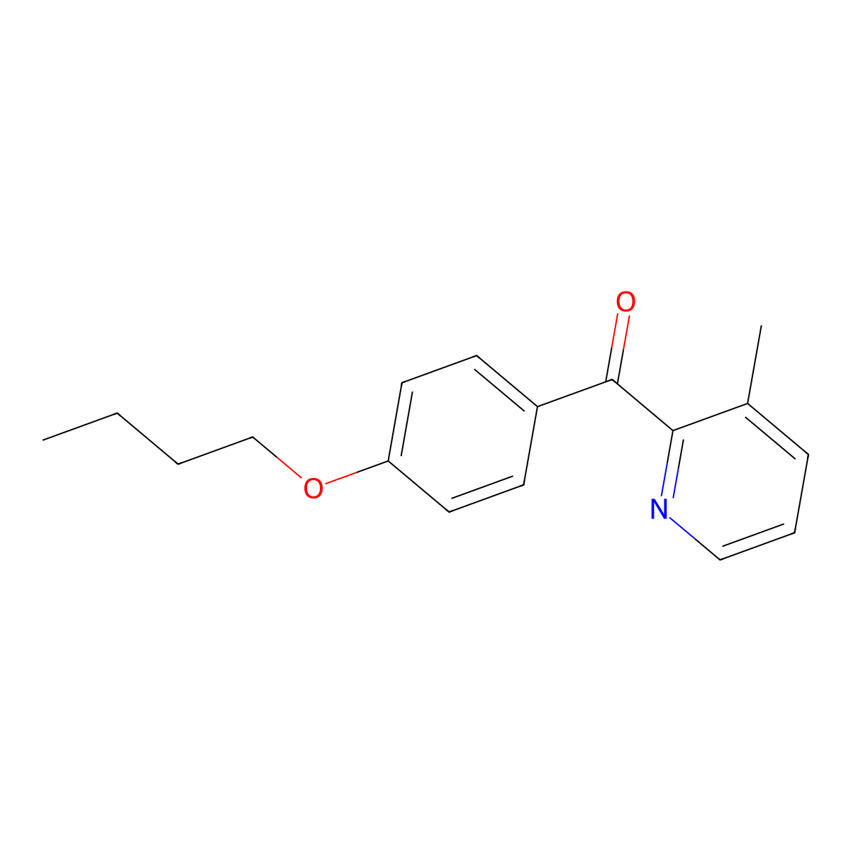2-(4-Butoxybenzoyl)-3-methylpyridine molecular structure, CAS 1187164-44-8