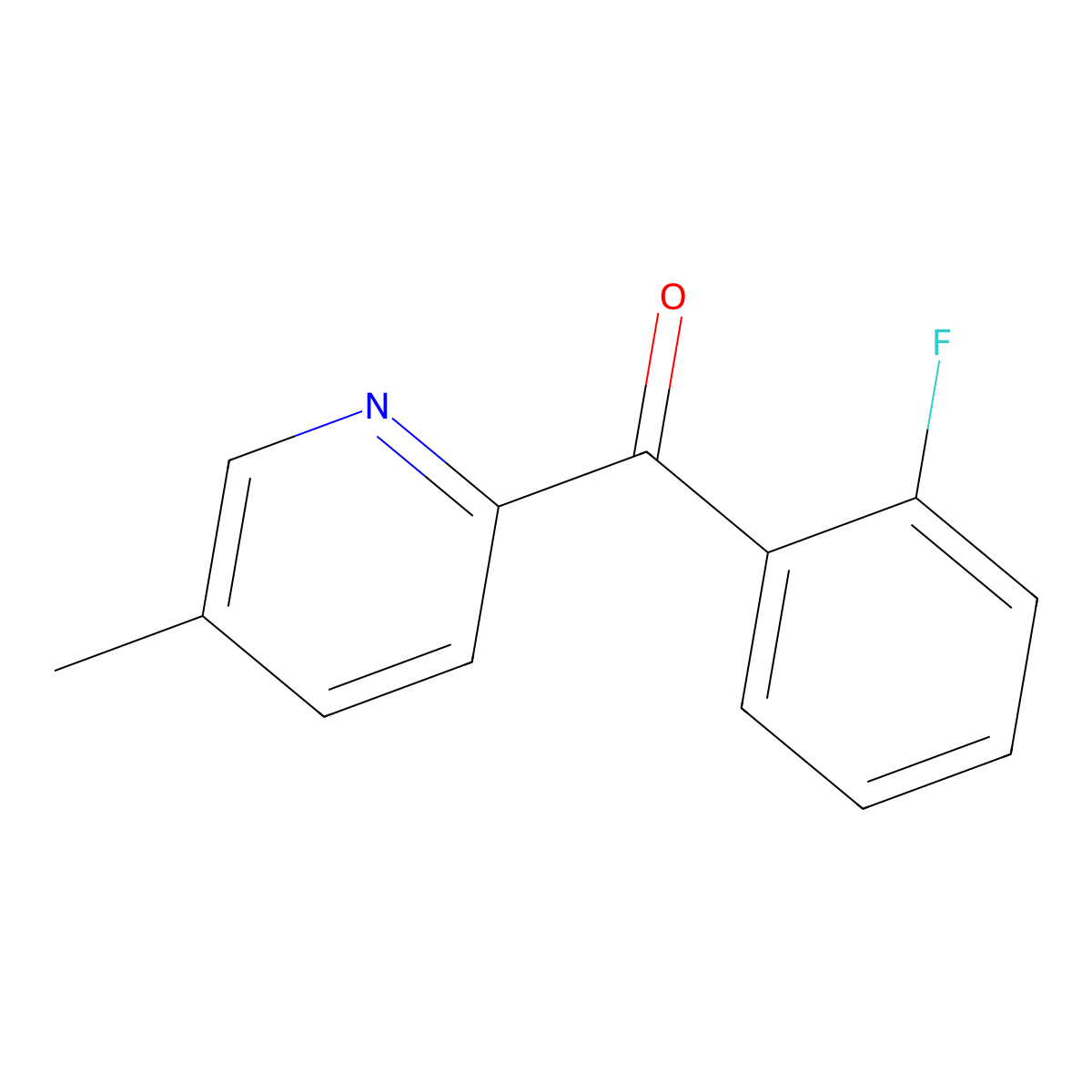 2-(2-Fluorobenzoyl)-5-methylpyridine molecular structure, CAS 1187164-46-0