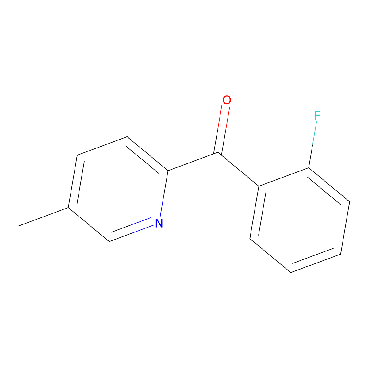 2-(2-Fluorobenzoyl)-5-methylpyridine molecular structure, CAS 1187164-46-0