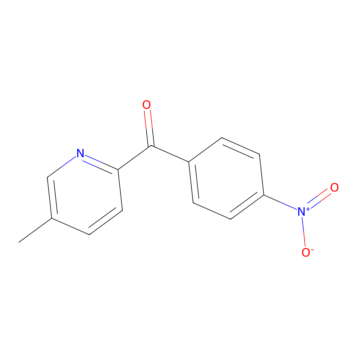 5-Methyl-2-(4-nitrobenzoyl)pyridine molecular structure, CAS 1187164-50-6