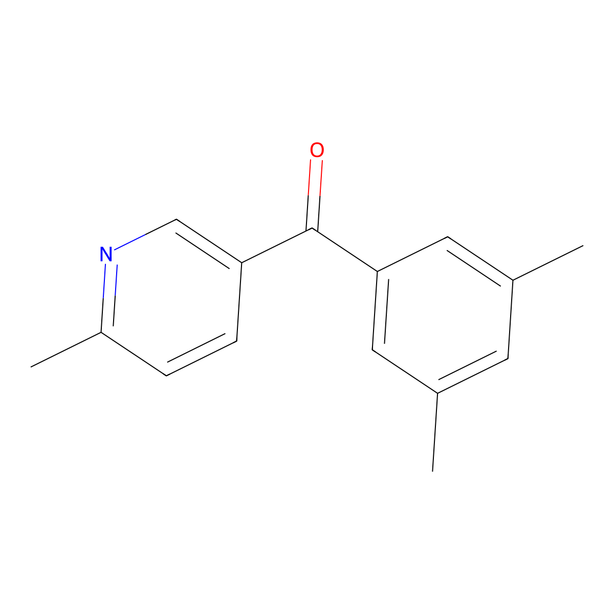5-(3,5-Dimethylbenzoyl)-2-methylpyridine molecular structure, CAS 1187164-54-0