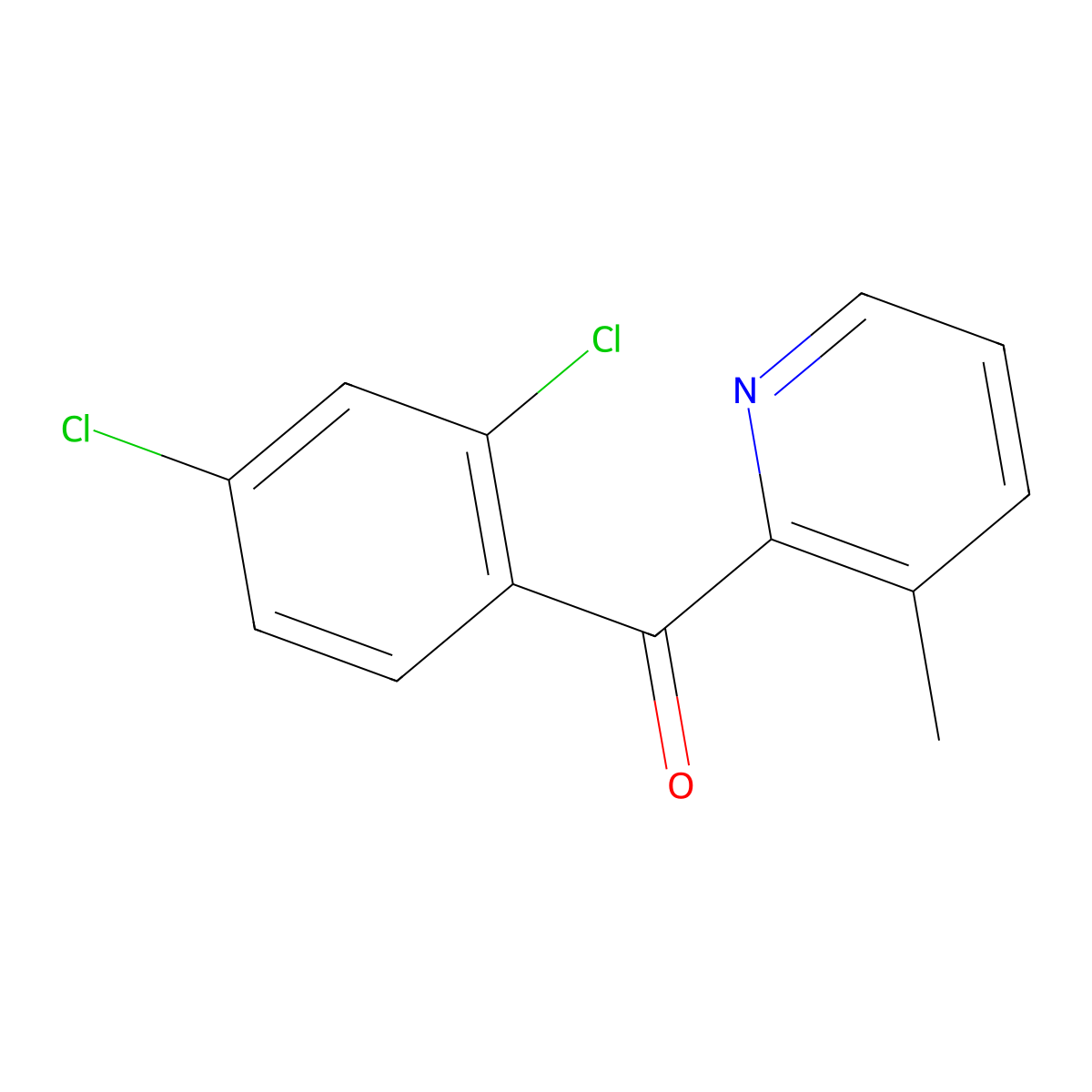2-(2,4-Dichlorobenzoyl)-3-methylpyridine molecular structure, CAS 1187164-55-1