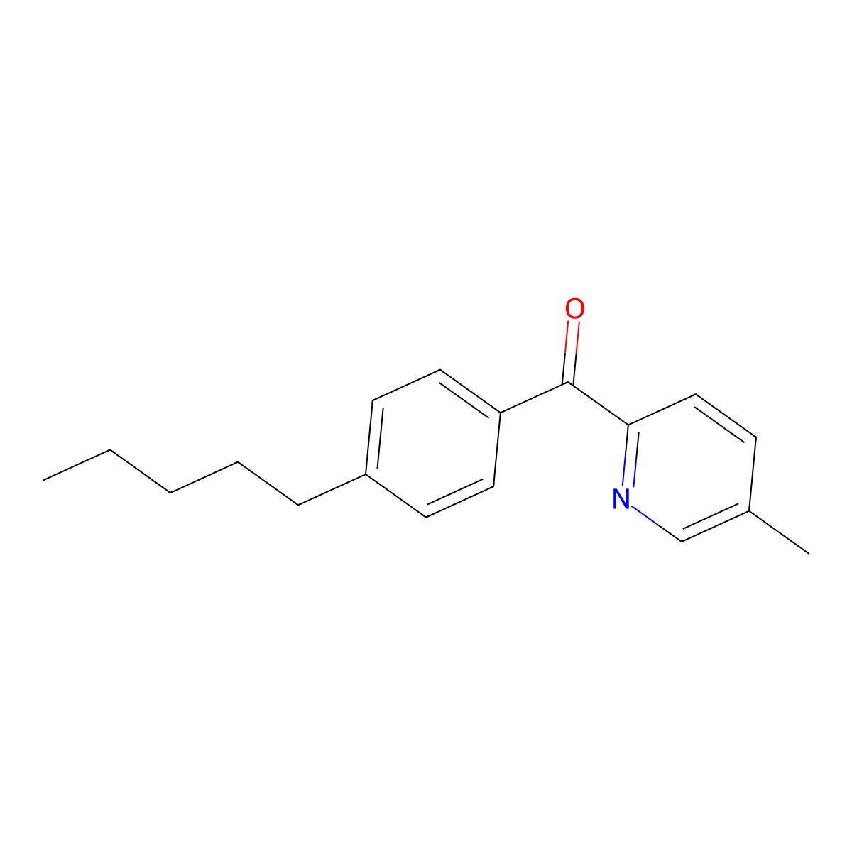 5-Methyl-2-(4-pentylbenzoyl)pyridine molecular structure, CAS 1187164-56-2
