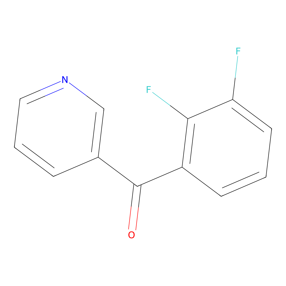 3-(2,3-Difluorobenzoyl)pyridine molecular structure, CAS 1187164-62-0