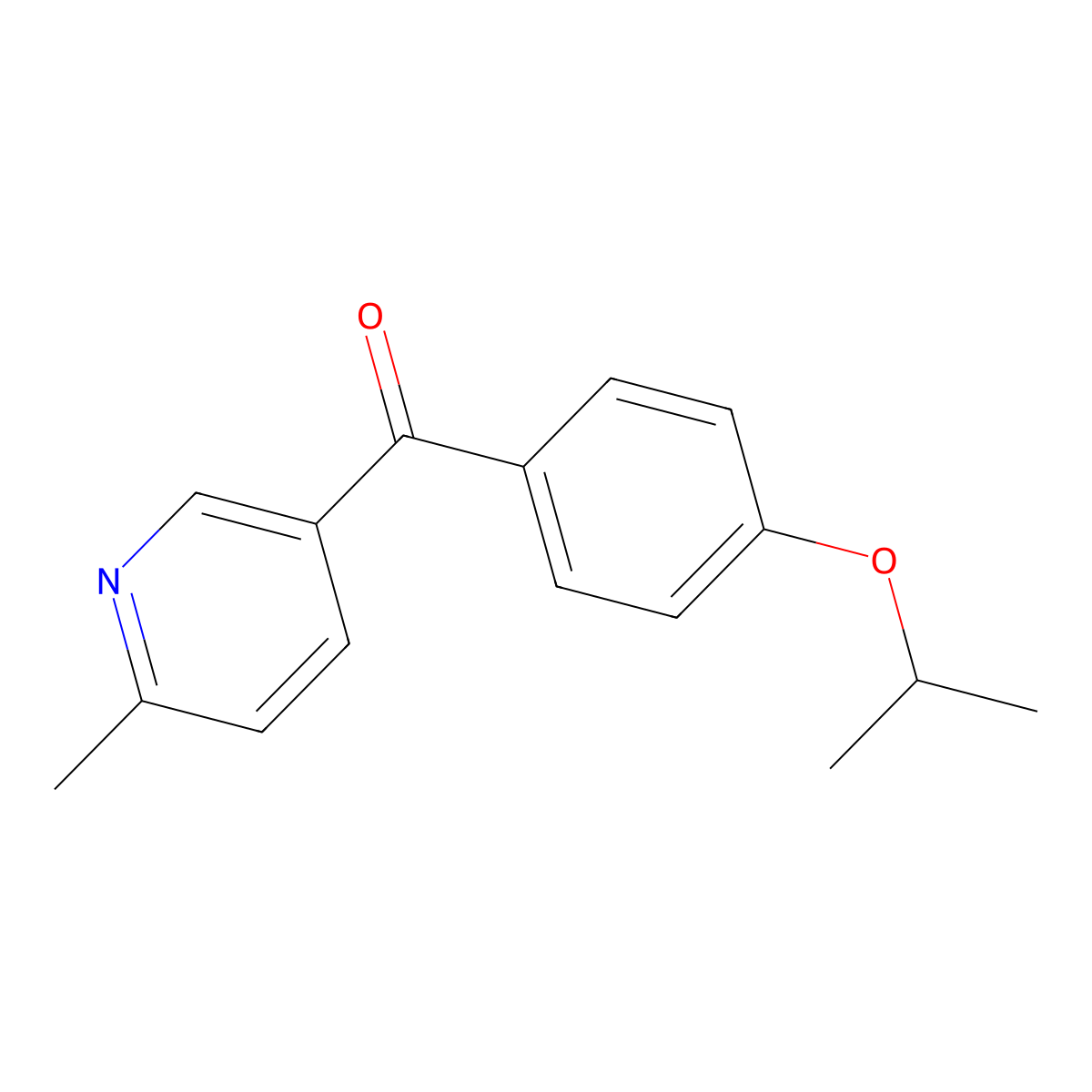 5-(4-Isopropoxybenzoyl)-2-methylpyridine molecular structure, CAS 1187164-63-1