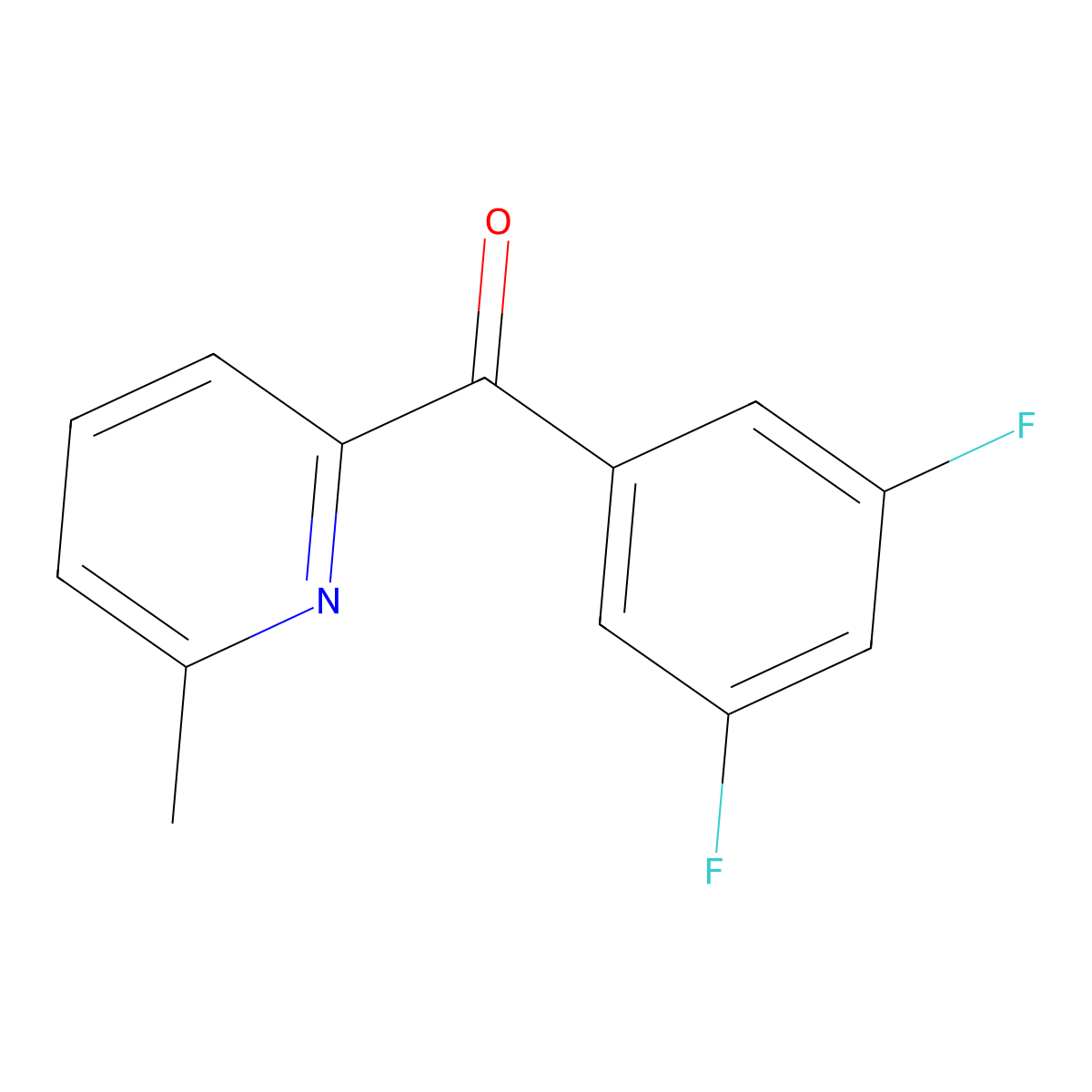2-(3,5-Difluorobenzoyl)-6-methylpyridine molecular structure, CAS 1187164-65-3