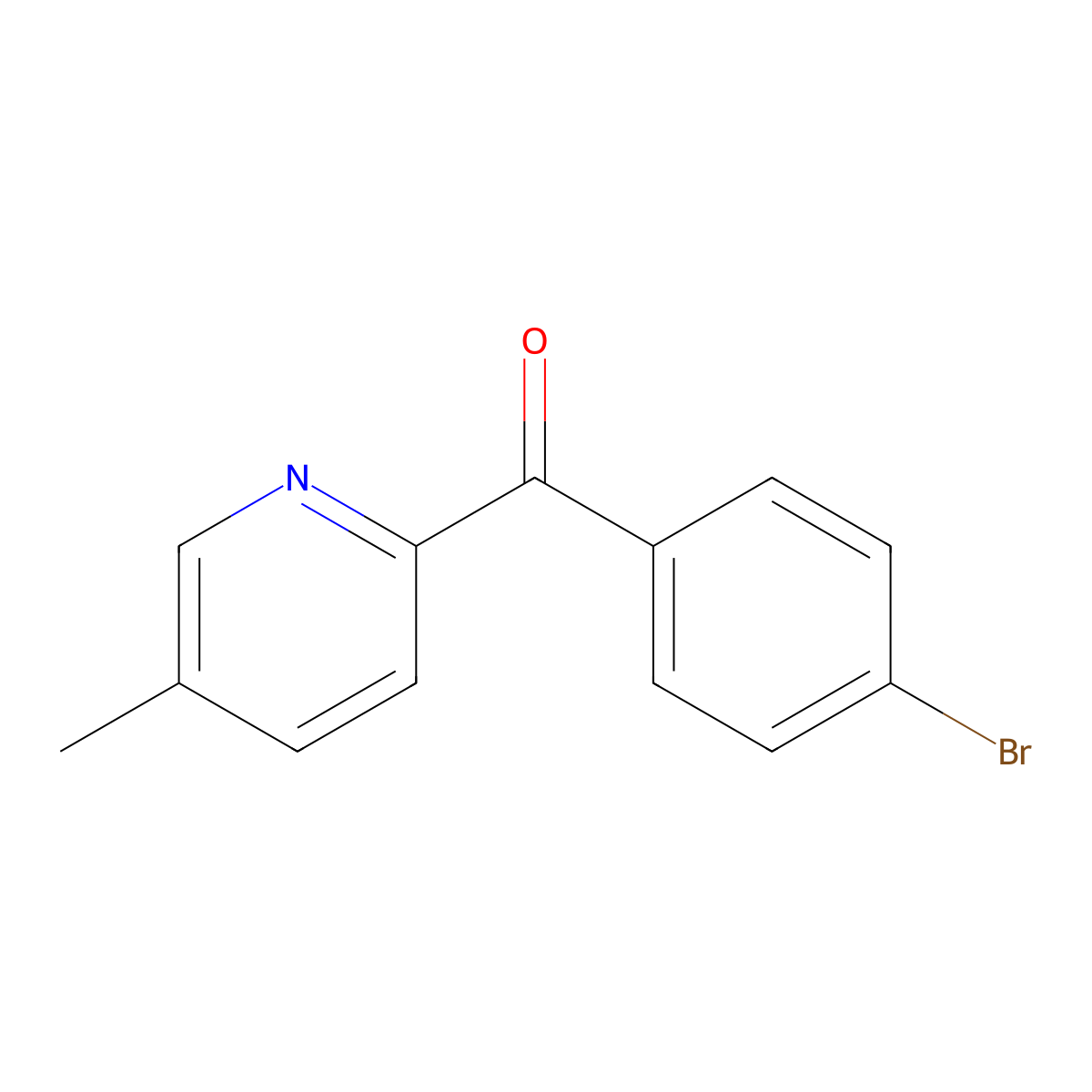 2-(4-Bromobenzoyl)-5-methylpyridine molecular structure, CAS 1187164-70-0