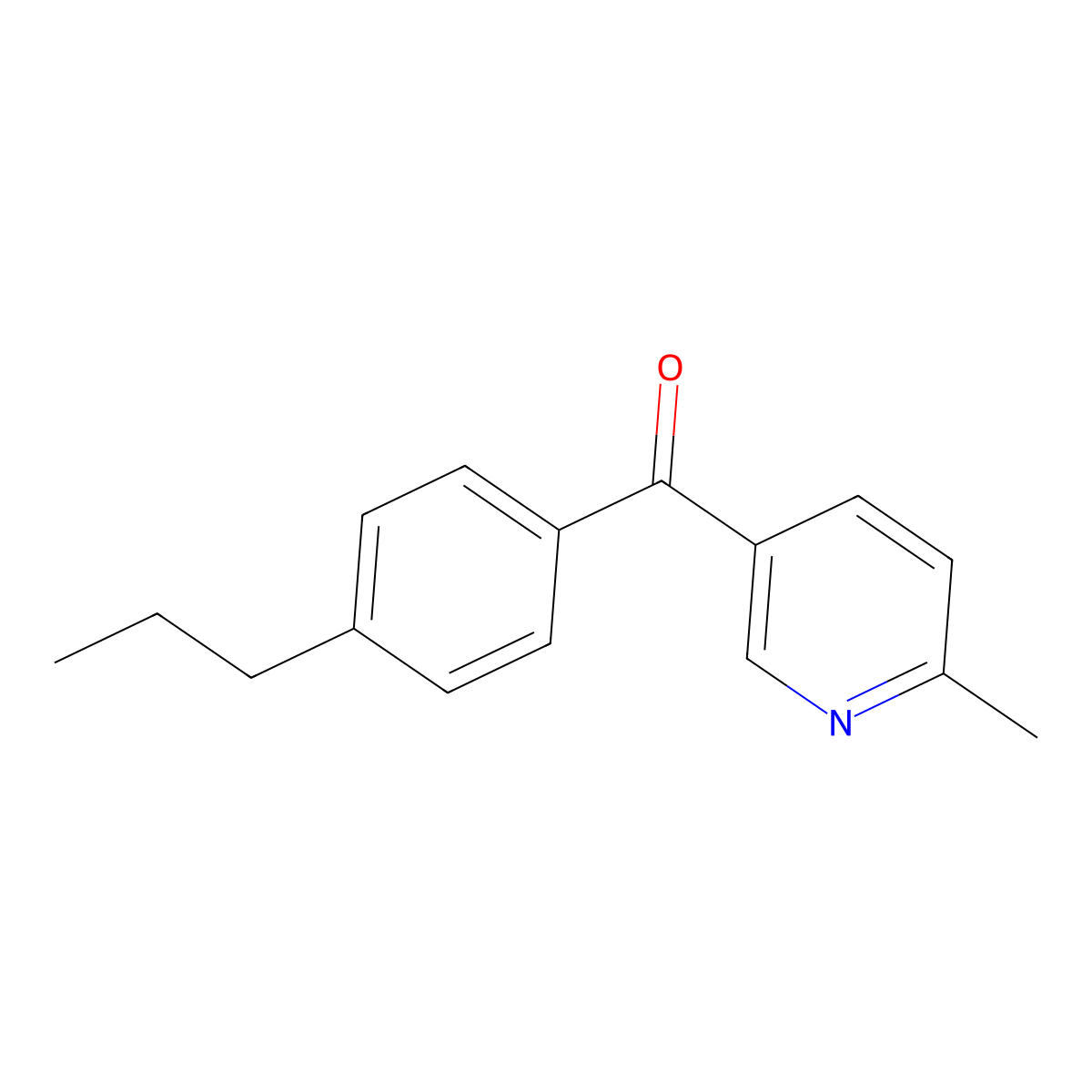 2-Methyl-5-(4-propylbenzoyl)pyridine molecular structure, CAS 1187164-79-9