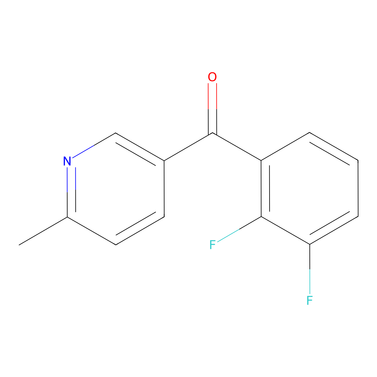 5-(2,3-Difluorobenzoyl)-2-methylpyridine molecular structure, CAS 1187164-84-6