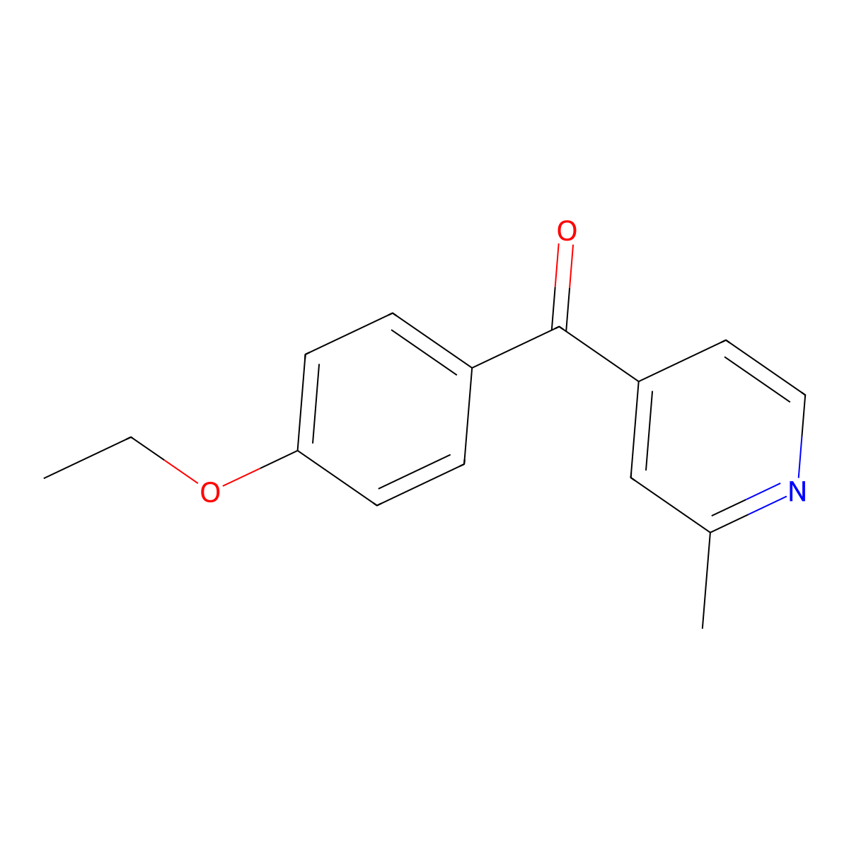 4-(4-Ethoxybenzoyl)-2-methylpyridine molecular structure, CAS 1187164-86-8