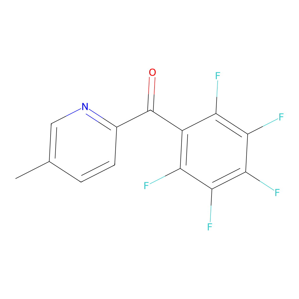 5-Methyl-2-(pentafluorobenzoyl)pyridine molecular structure, CAS 1187164-87-9