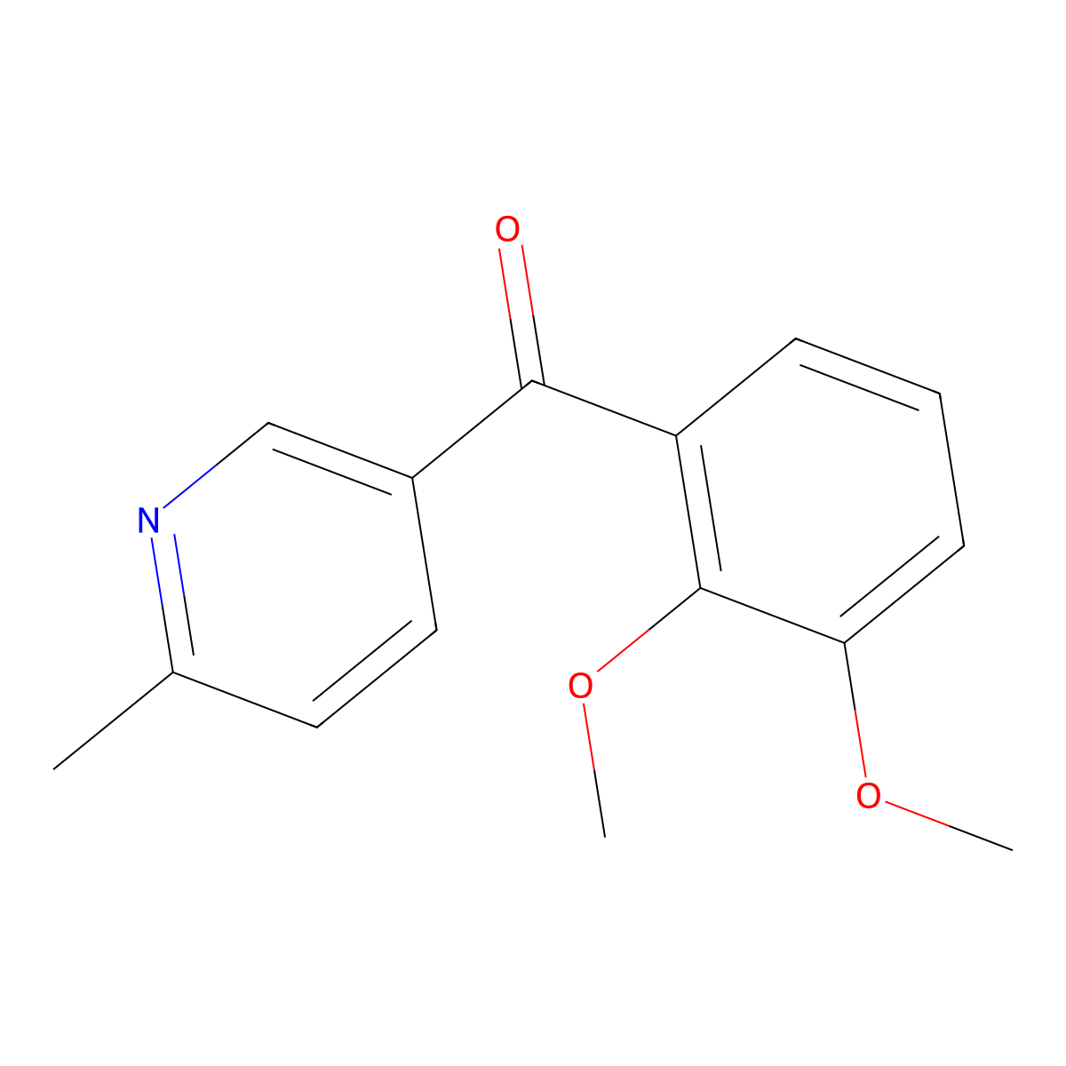 5-(2,3-Dimethoxybenzoyl)-2-methylpyridine molecular structure, CAS 1187164-89-1