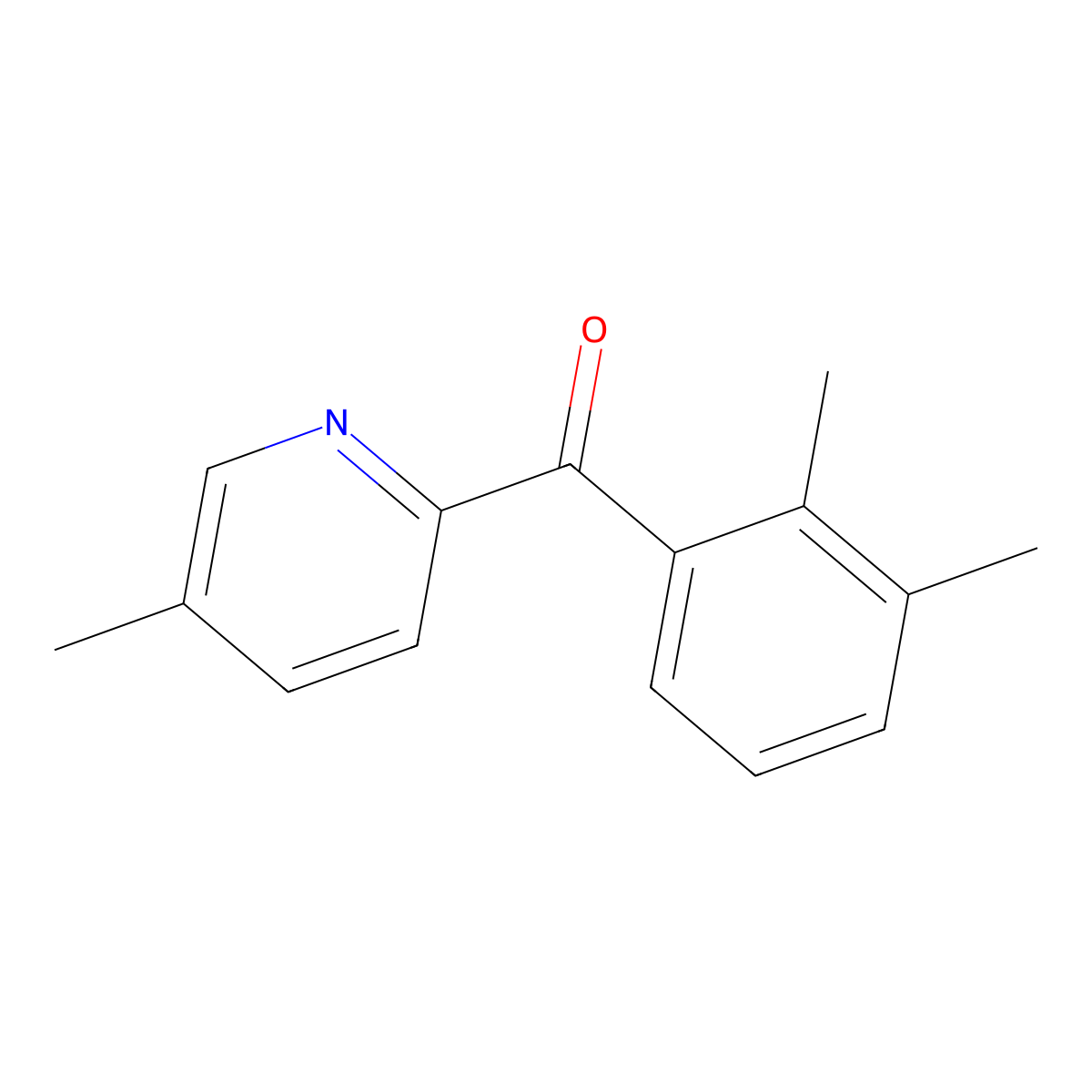 2-(2,3-Dimethylbenzoyl)-5-methylpyridine molecular structure, CAS 1187164-90-4