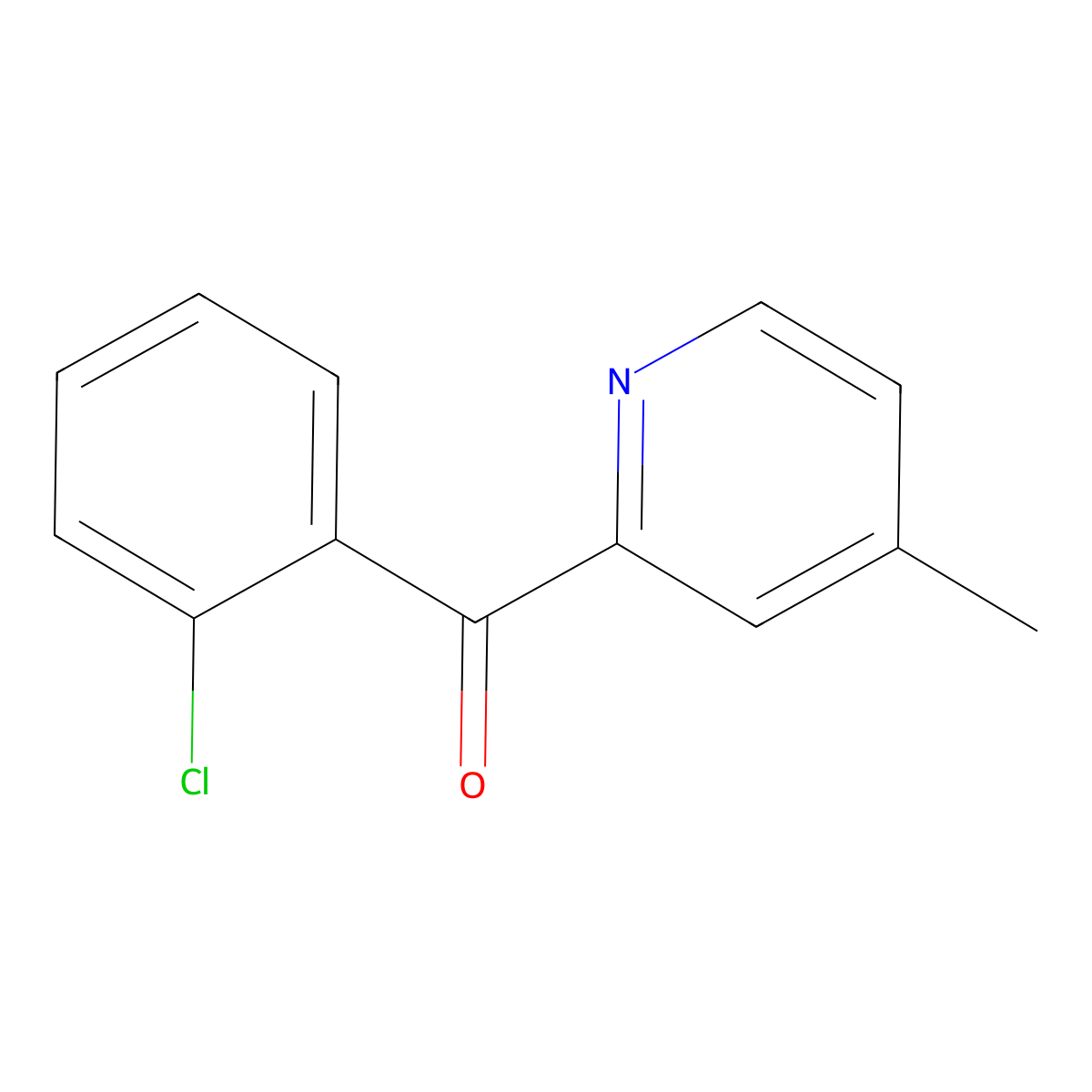 2-(2-Chlorobenzoyl)-4-methylpyridine molecular structure, CAS 1187164-91-5