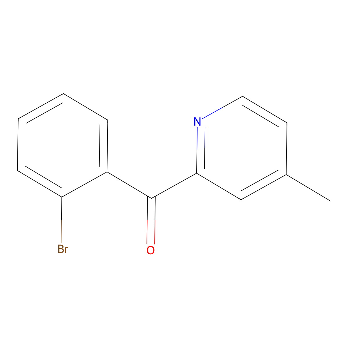 2-(2-Bromobenzoyl)-4-methylpyridine molecular structure, CAS 1187164-95-9