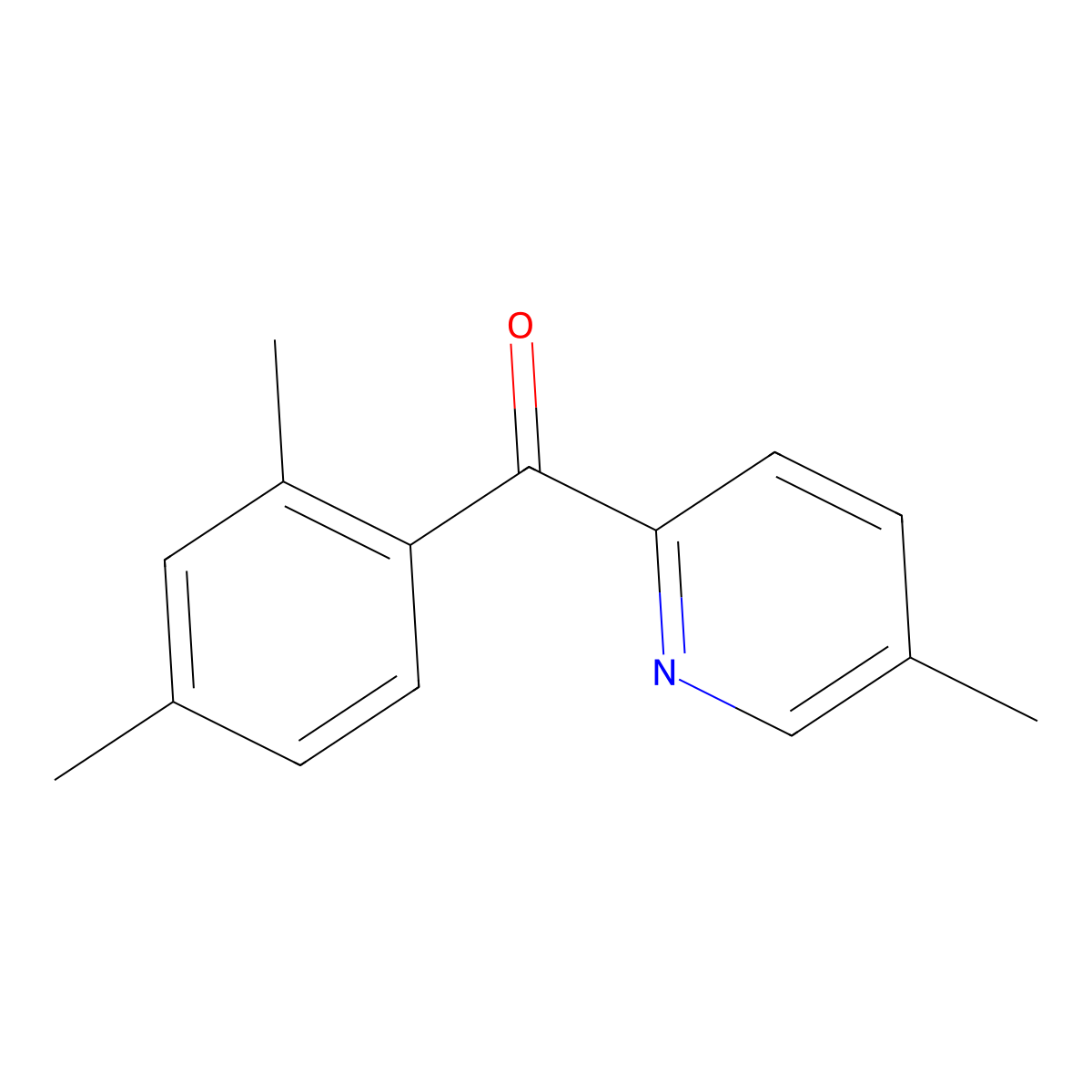 2-(2,4-Dimethylbenzoyl)-5-methylpyridine molecular structure, CAS 1187164-98-2