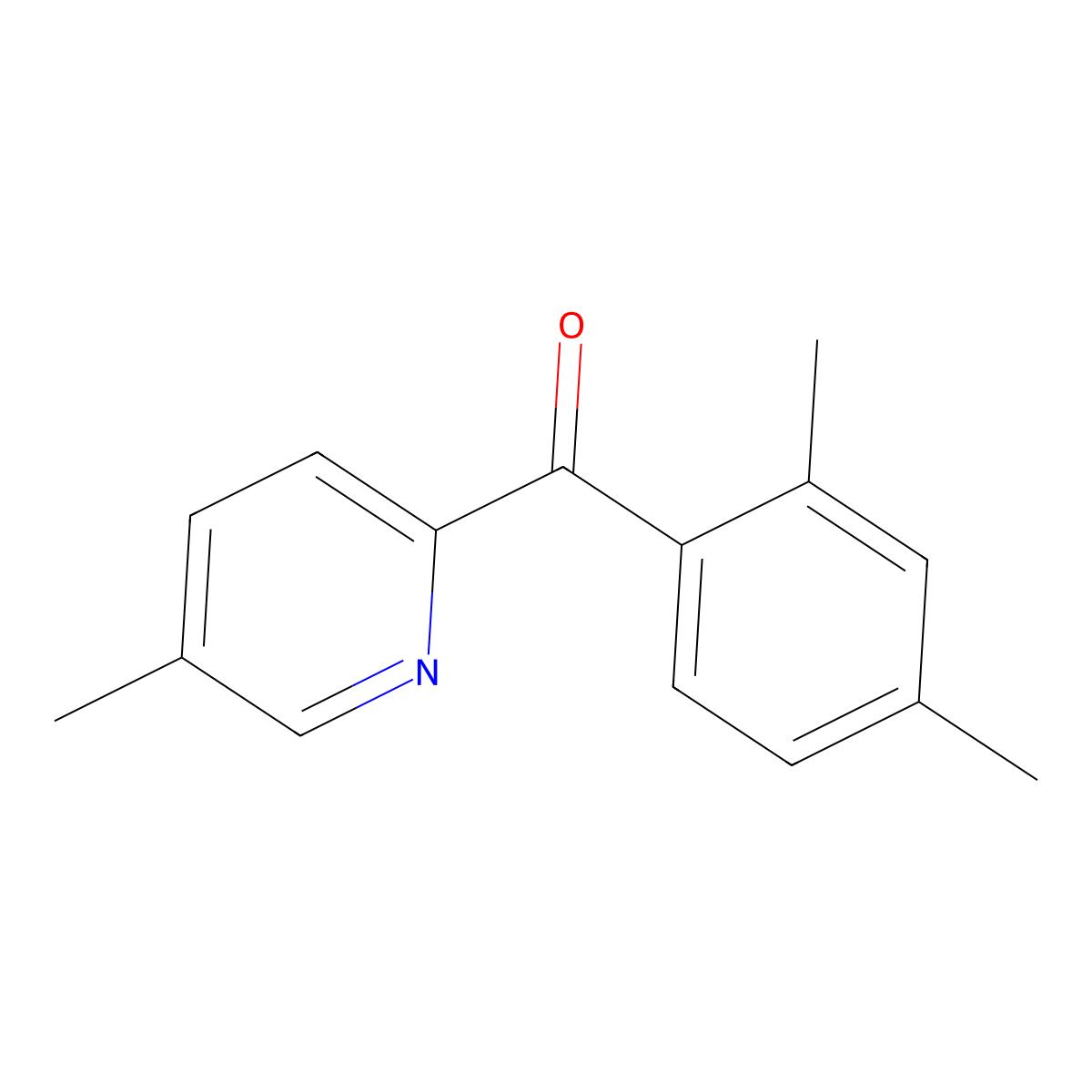 2-(2,4-Dimethylbenzoyl)-5-methylpyridine molecular structure, CAS 1187164-98-2