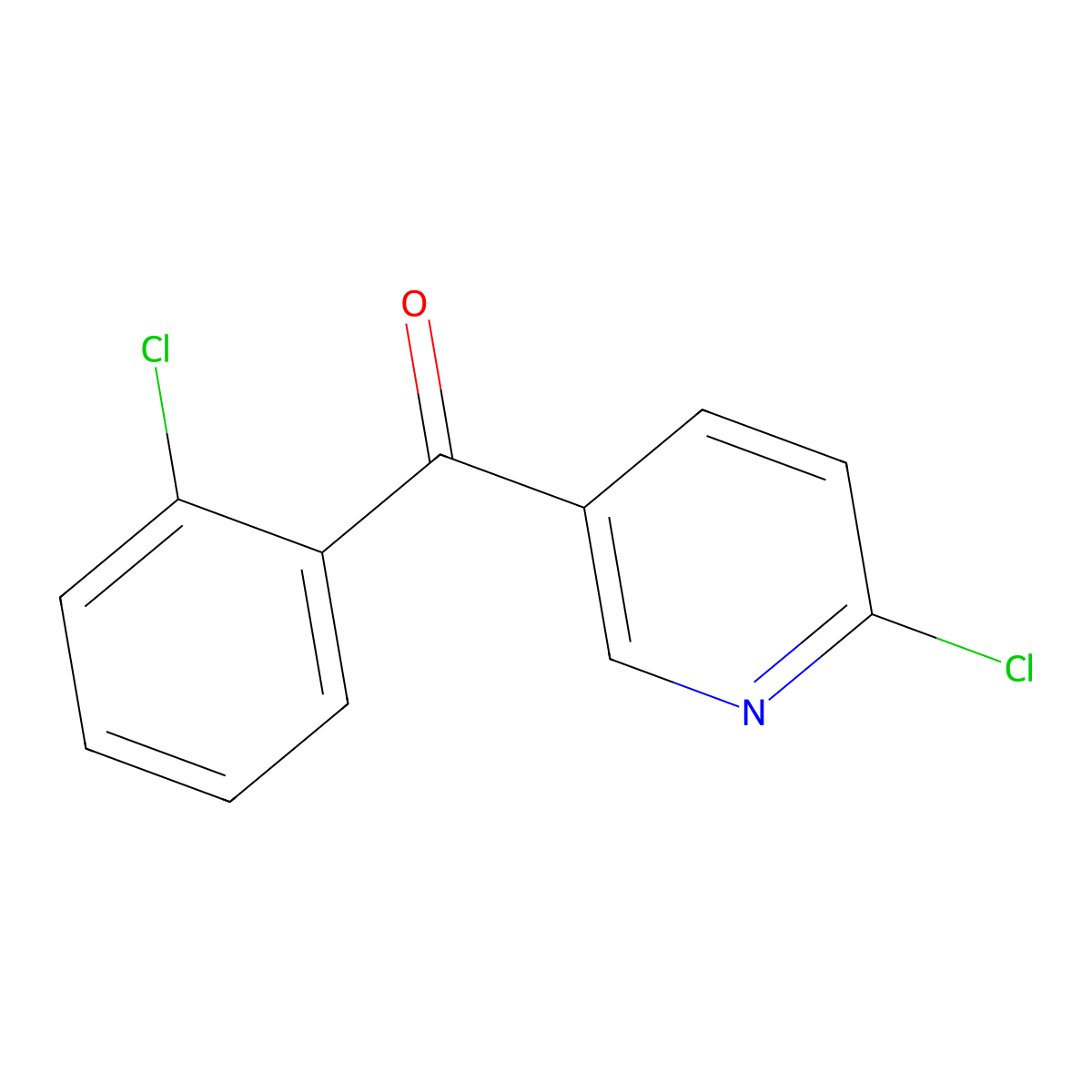 5-(2-Chlorobenzoyl)-2-chloropyridine molecular structure, CAS 1187164-99-3