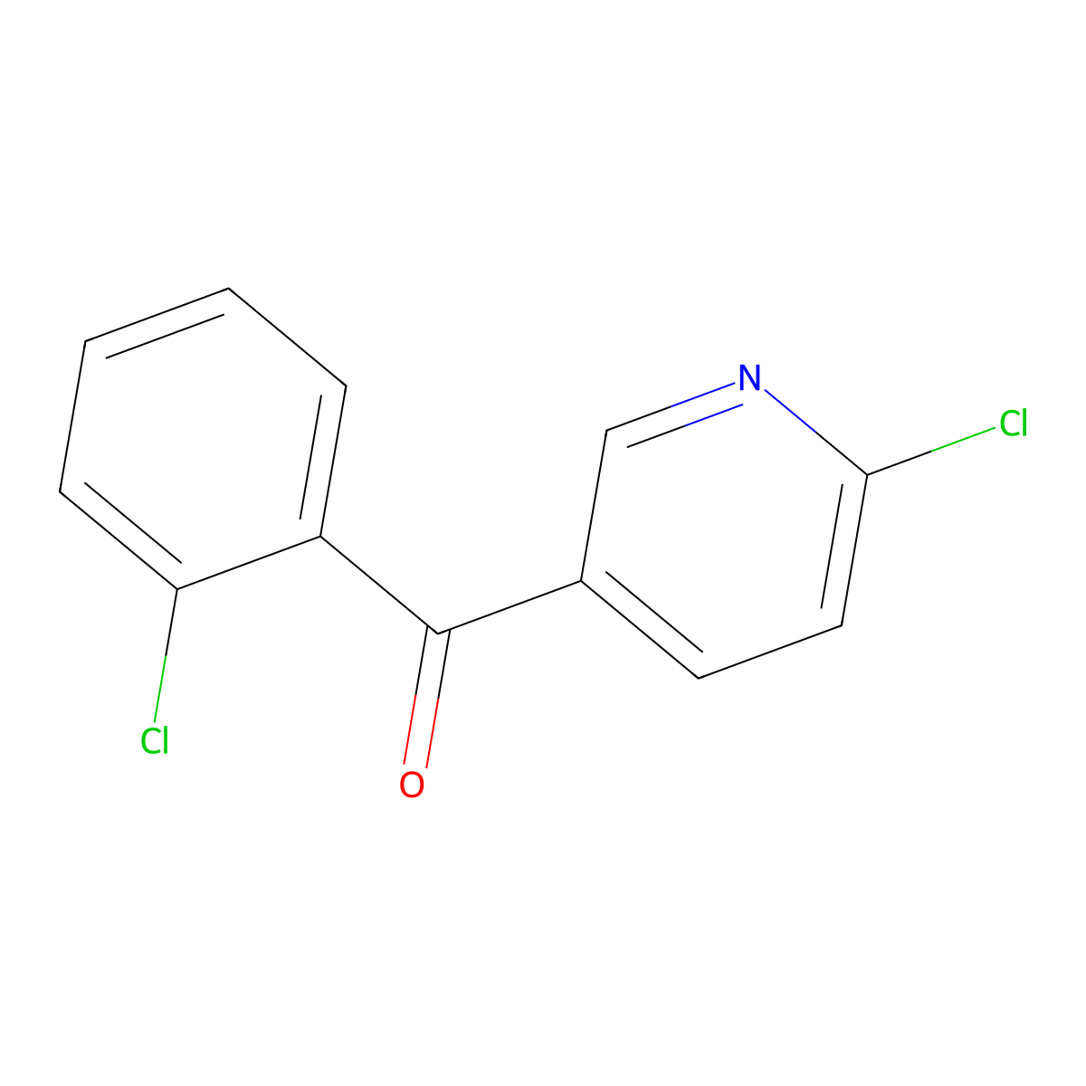5-(2-Chlorobenzoyl)-2-chloropyridine molecular structure, CAS 1187164-99-3