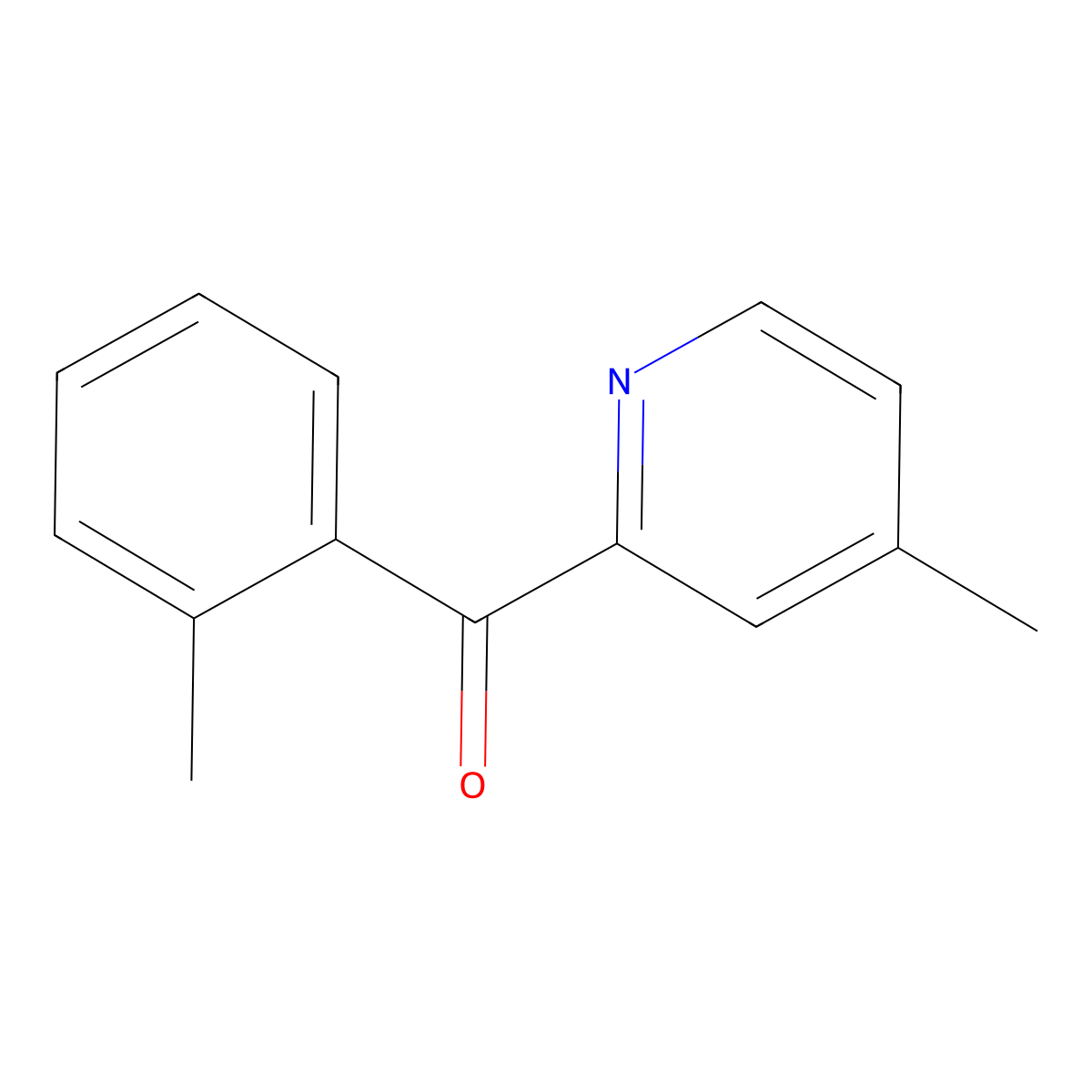 2-(2-Methylbenzoyl)-4-methylpyridine molecular structure, CAS 1187165-12-3