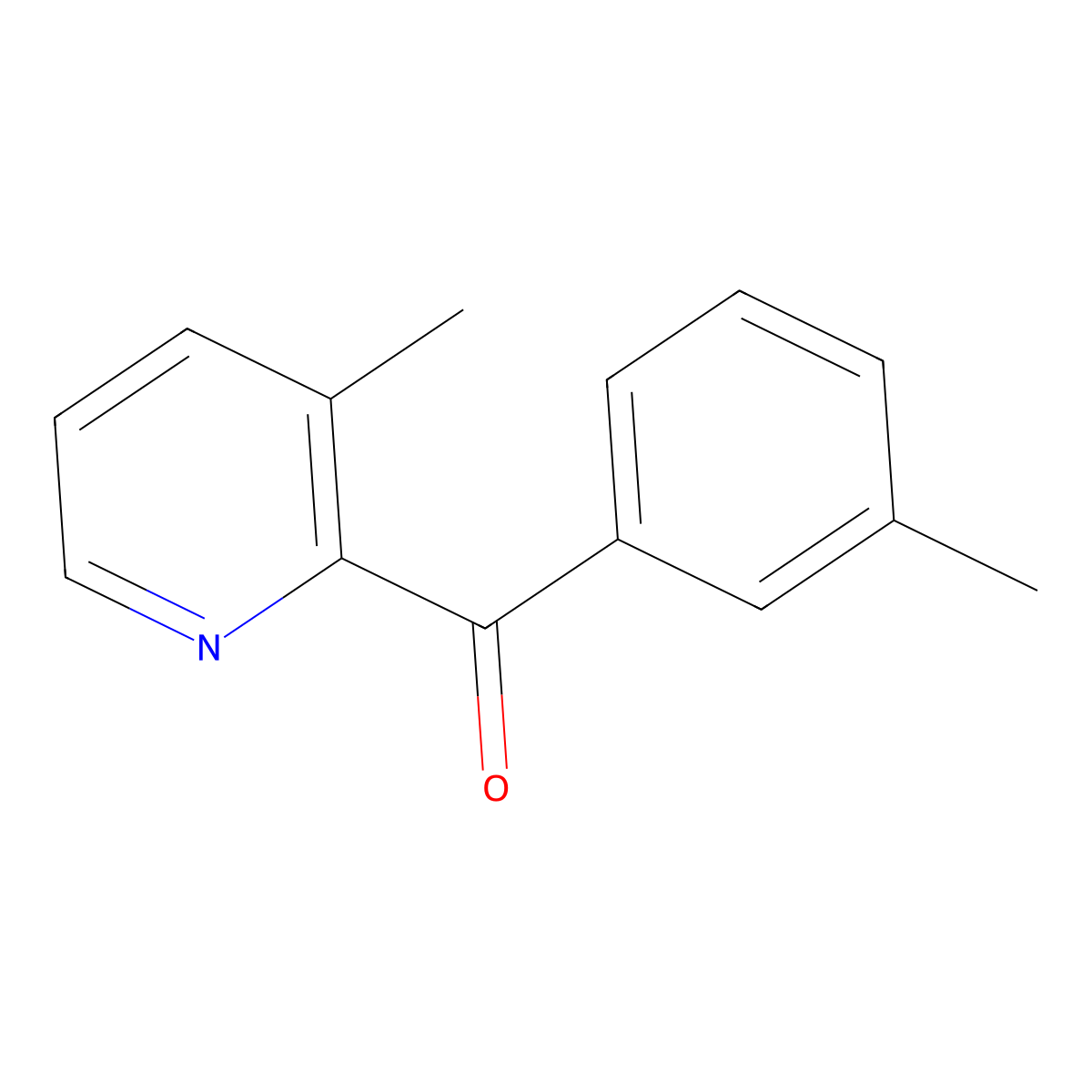 2-(3-Methylbenzoyl)-3-methylpyridine molecular structure, CAS 1187165-28-1