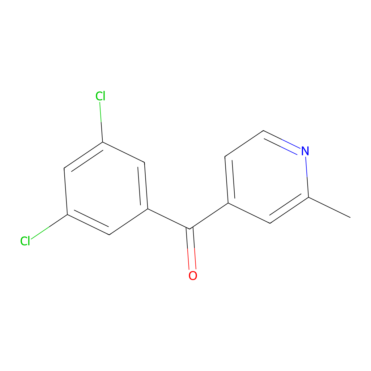 4-(3,5-Dichlorobenzoyl)-2-methylpyridine molecular structure, CAS 1187165-30-5
