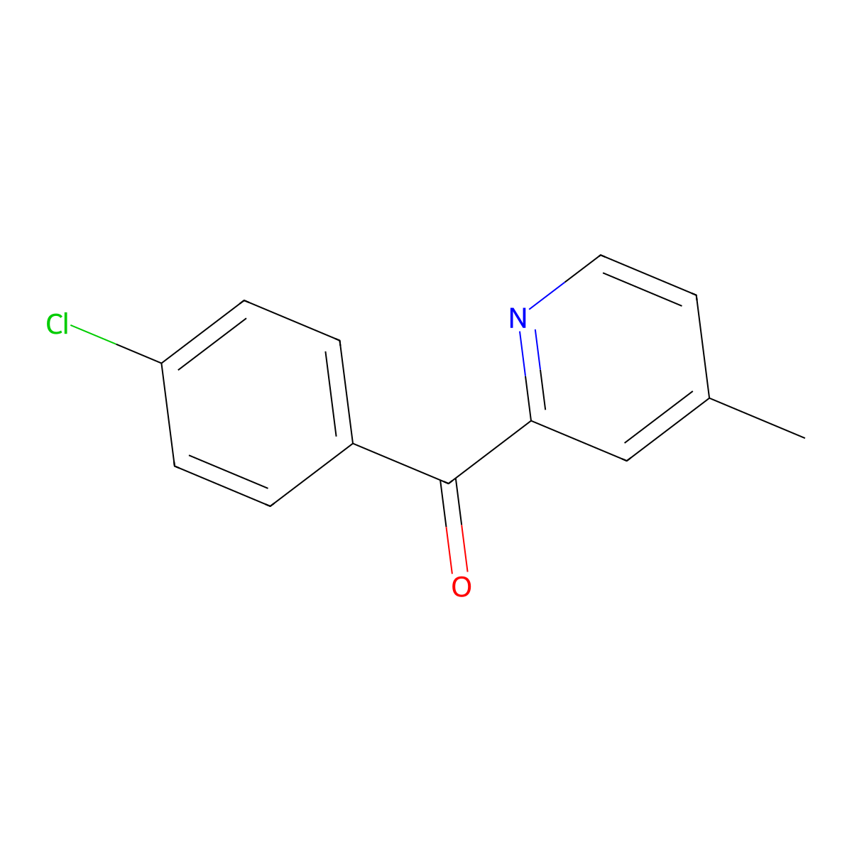 2-(4-Chlorobenzoyl)-4-methylpyridine molecular structure, CAS 1187165-34-9