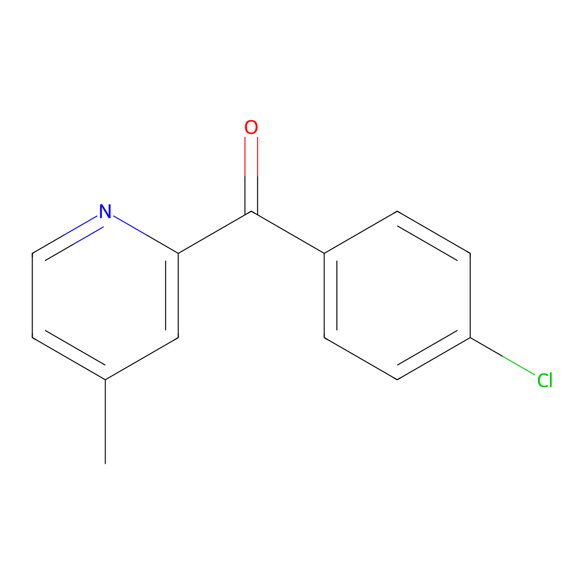 2-(4-Chlorobenzoyl)-4-methylpyridine molecular structure, CAS 1187165-34-9