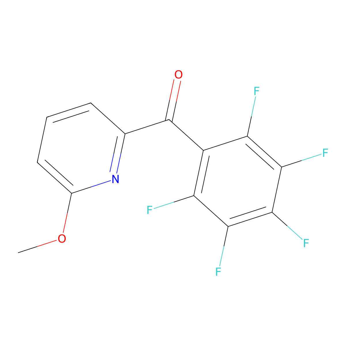 6-Methoxy-2-(pentafluorobenzoyl)pyridine molecular structure, CAS 1187165-35-0