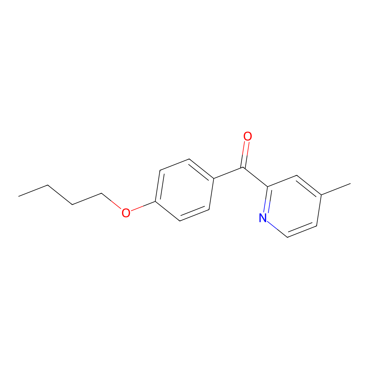 2-(4-Butoxybenzoyl)-4-methylpyridine molecular structure, CAS 1187165-40-7