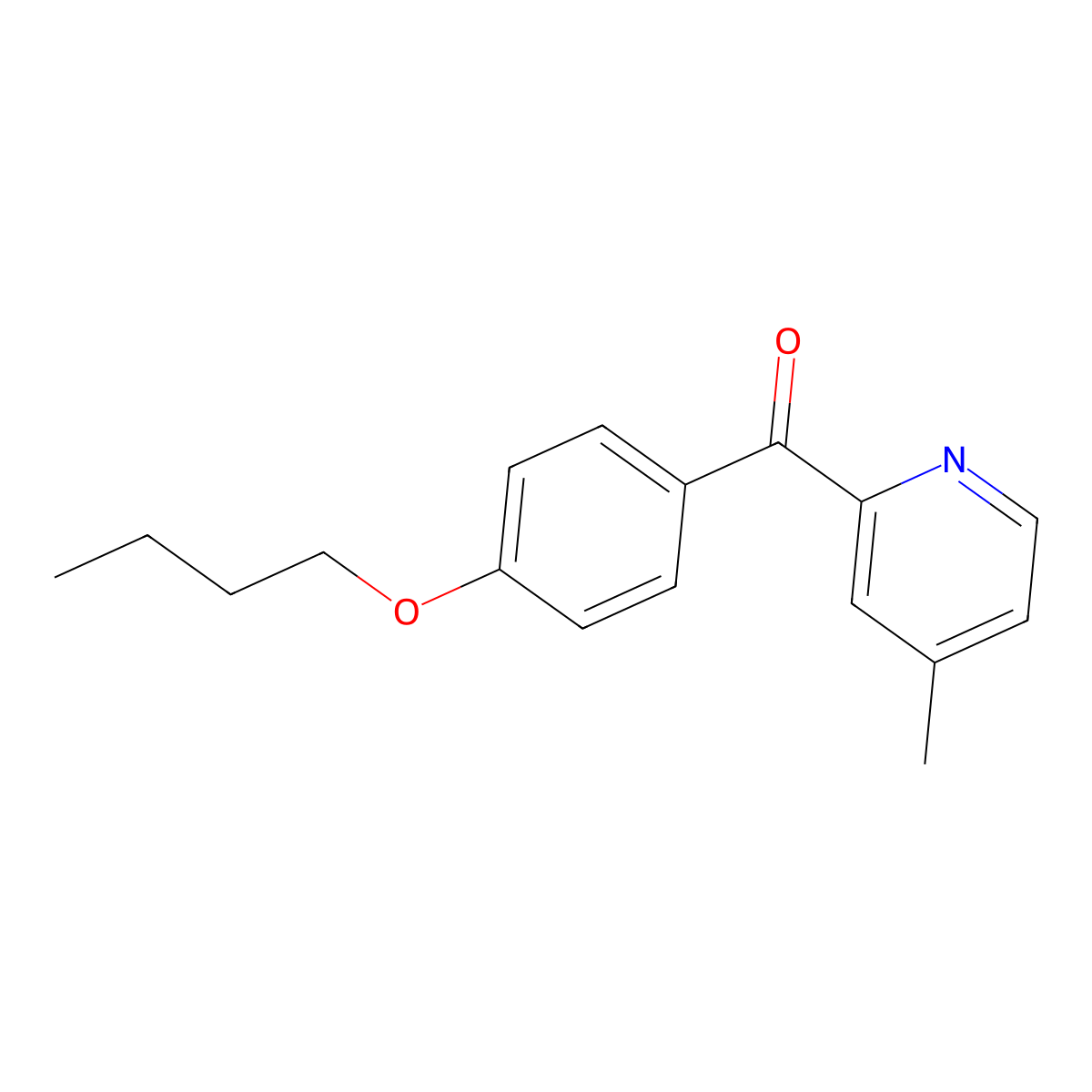 2-(4-Butoxybenzoyl)-4-methylpyridine molecular structure, CAS 1187165-40-7
