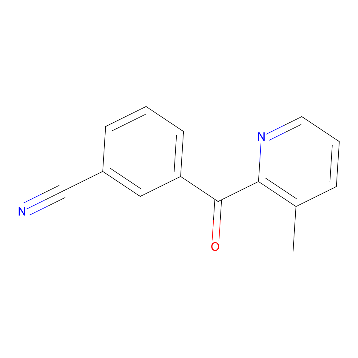 2-(3-Cyanobenzoyl)-3-methylpyridine molecular structure, CAS 1187165-51-0