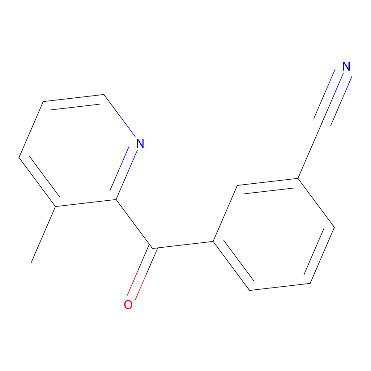 2-(3-Cyanobenzoyl)-3-methylpyridine molecular structure, CAS 1187165-51-0