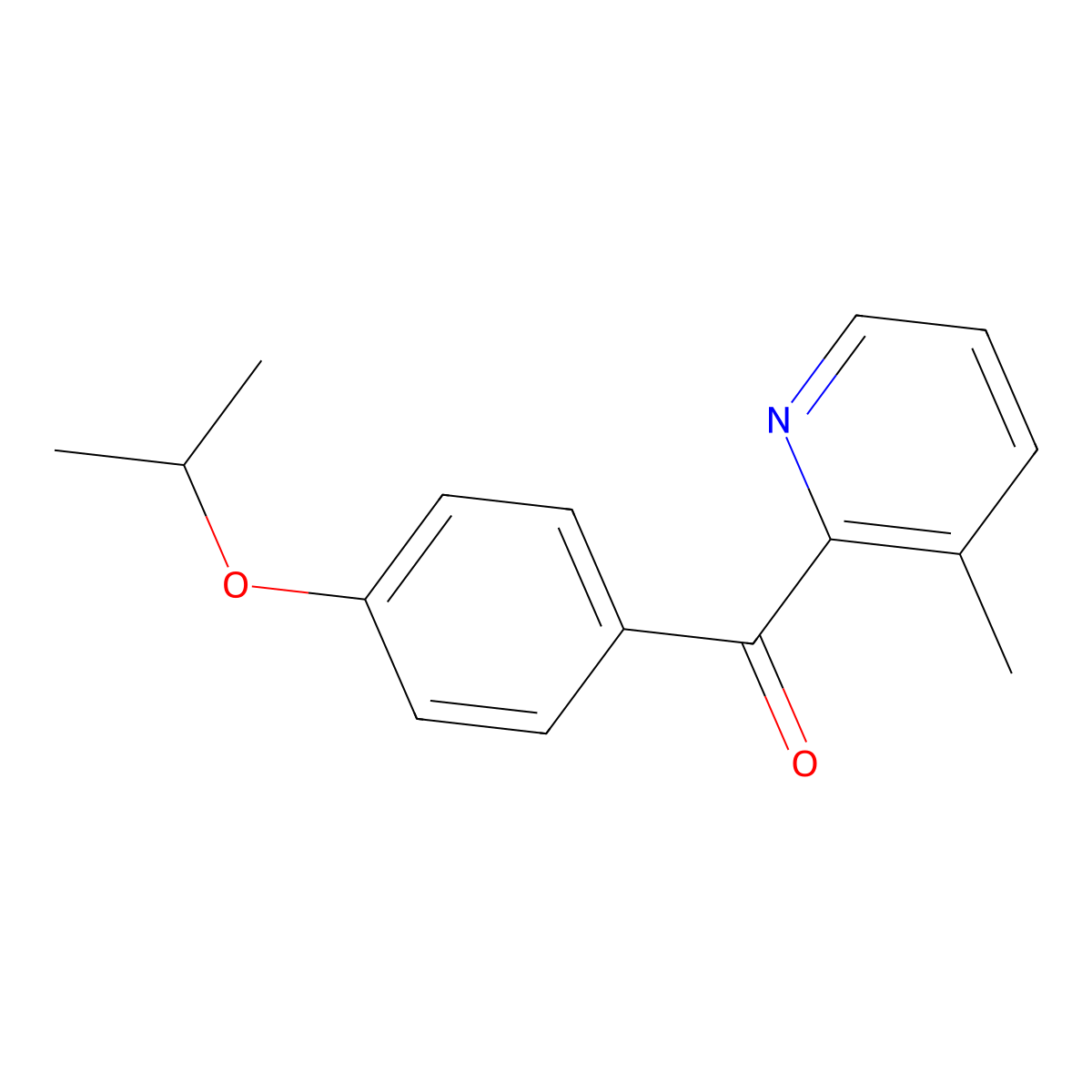 2-(4-Isopropoxybenzoyl)-3-methylpyridine molecular structure, CAS 1187165-54-3
