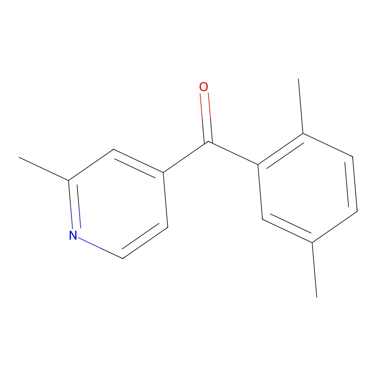 4-(2,5-Dimethylbenzoyl)-2-methylpyridine molecular structure, CAS 1187165-59-8