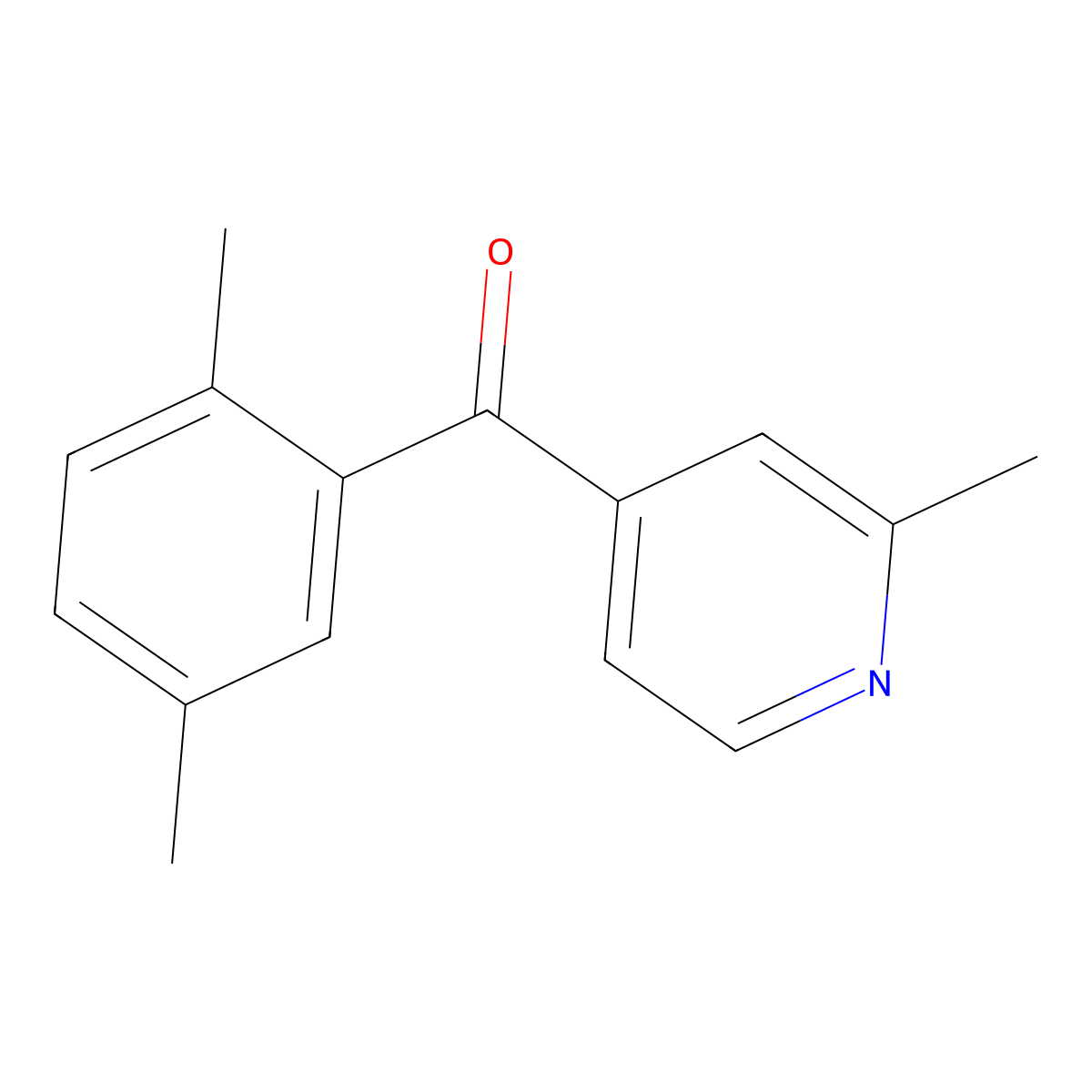 4-(2,5-Dimethylbenzoyl)-2-methylpyridine molecular structure, CAS 1187165-59-8