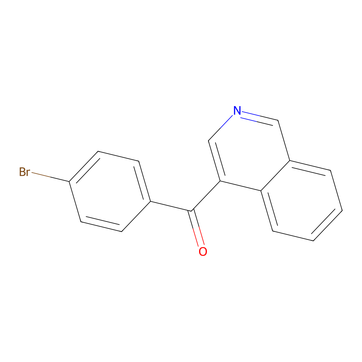 4-(4-Bromobenzoyl)isoquinoline molecular structure, CAS 1187165-61-2