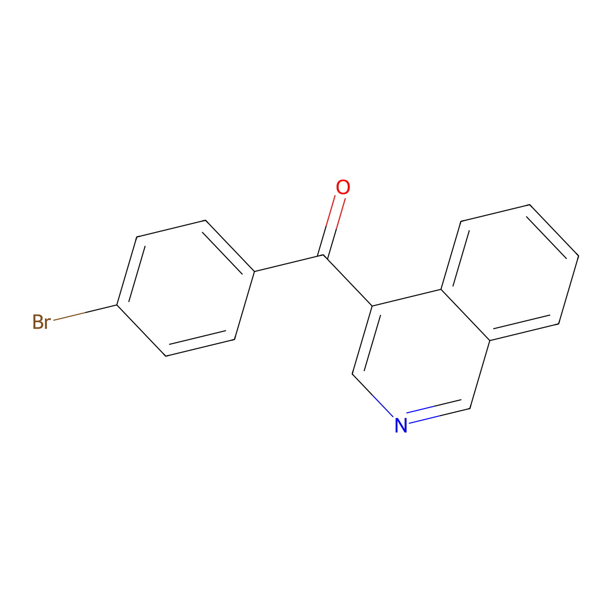 4-(4-Bromobenzoyl)isoquinoline molecular structure, CAS 1187165-61-2