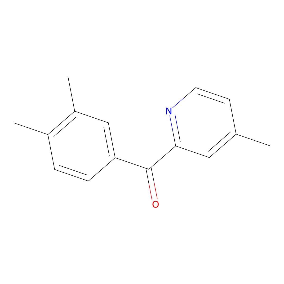 2-(3,4-Dimethylbenzoyl)-4-methylpyridine molecular structure, CAS 1187165-63-4