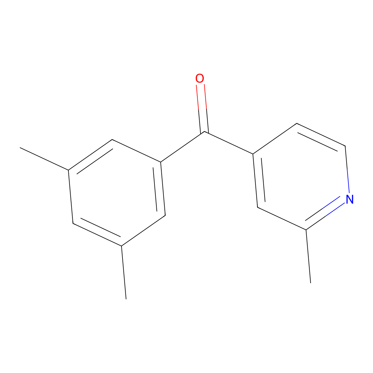 4-(3,5-Dimethylbenzoyl)-2-methylpyridine molecular structure, CAS 1187165-64-5