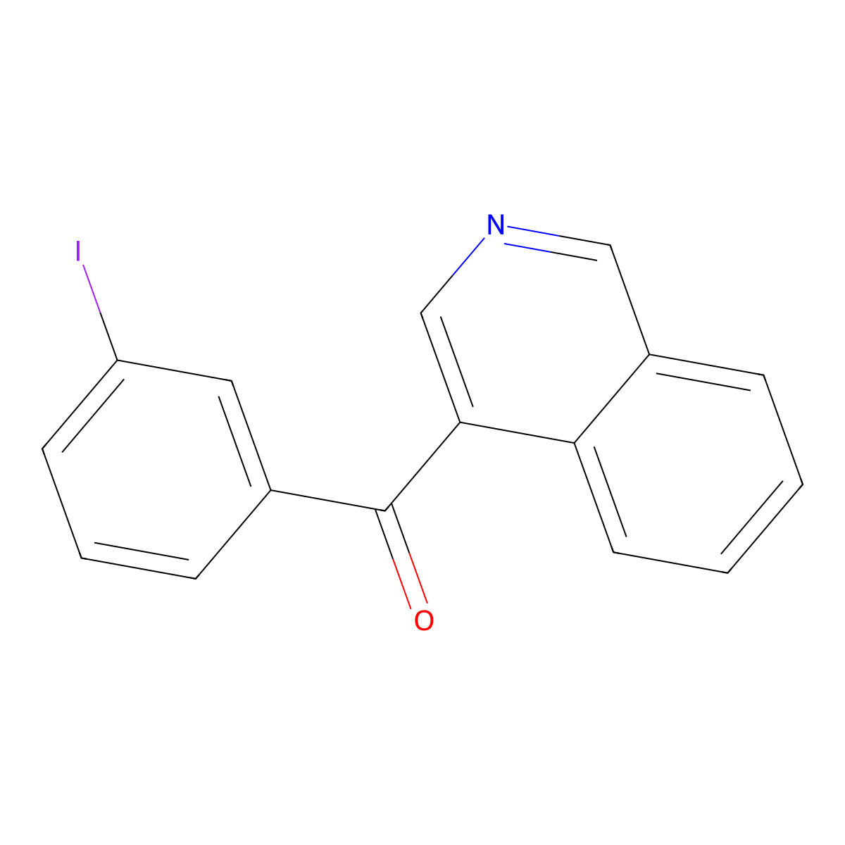 4-(3-Iodobenzoyl)isoquinoline molecular structure, CAS 1187165-67-8