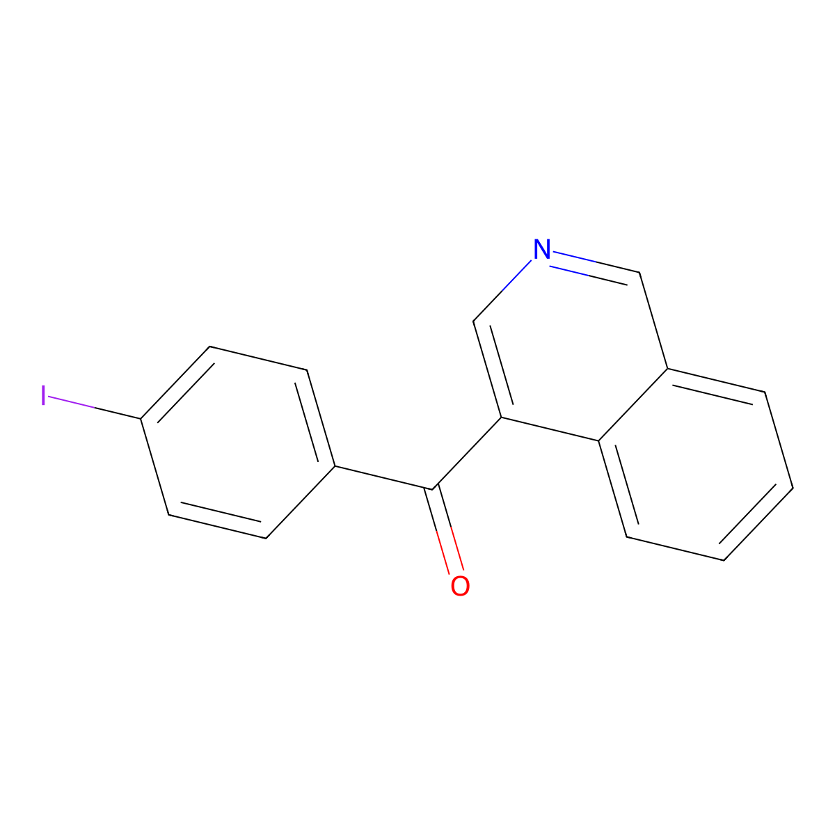 4-(4-Iodobenzoyl)isoquinoline molecular structure, CAS 1187165-73-6